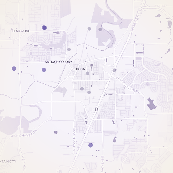 Interactive map of Buda, Austin