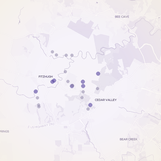 Interactive map of Fitzhugh Road, Austin