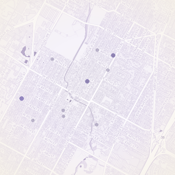 Interactive map of Hyde Park, Austin