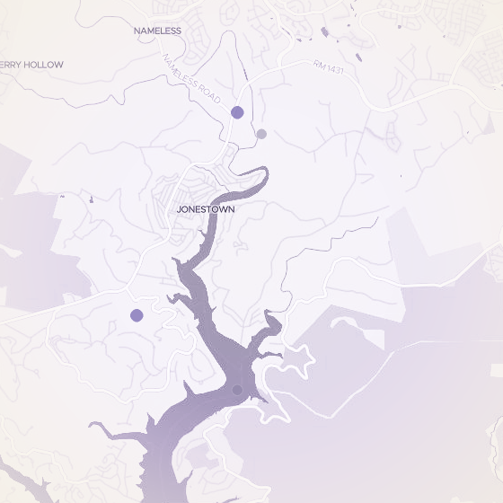 Interactive map of Jonestown, Austin