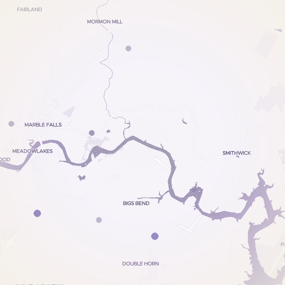 Interactive map of Marble Falls, Austin