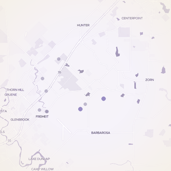 Interactive map of New Braunfels, Austin