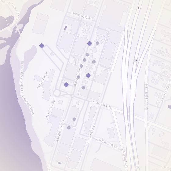 Interactive map of Rainey Street, Austin