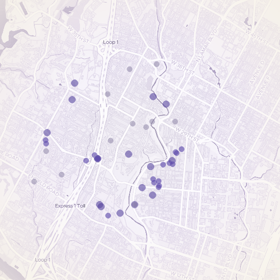 Interactive map of Tarrytown, Austin