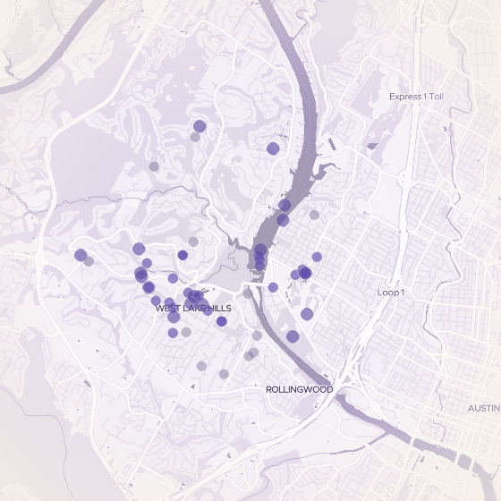 Interactive map of Westlake, Austin