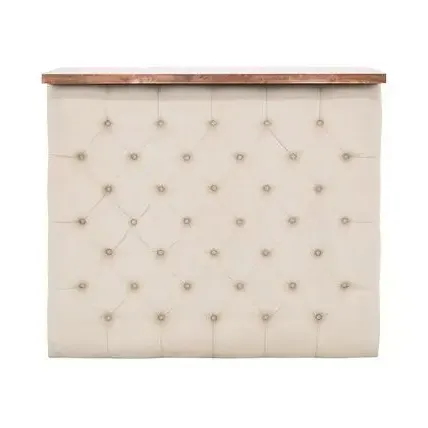 Dove Pinned White Leather Bar Facade
