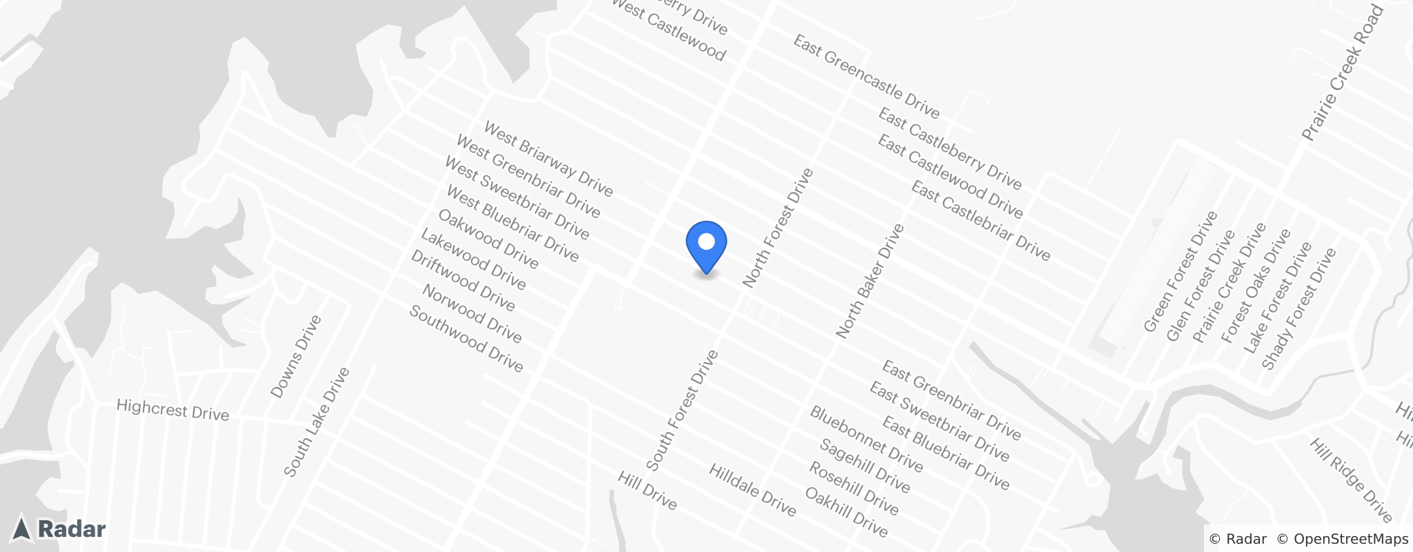 Map banner of Granite Shoals