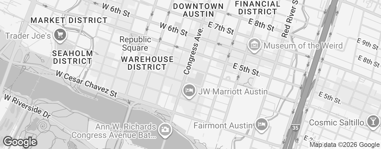 Map banner of 319 Congress Ave