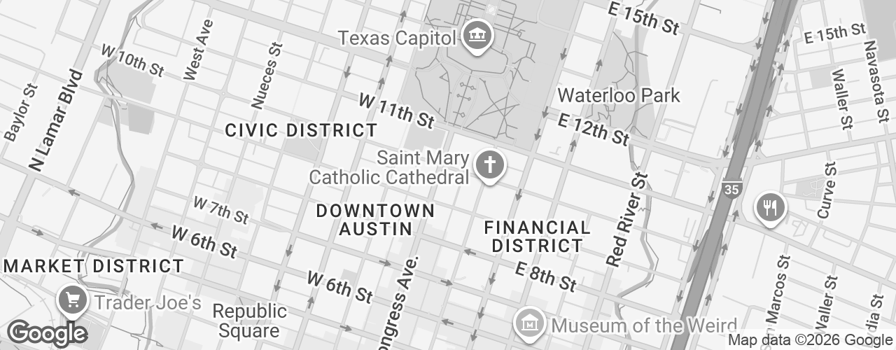 Map banner of 919 Congress Avenue