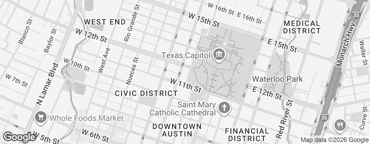 Map banner of 1122 Colorado Street