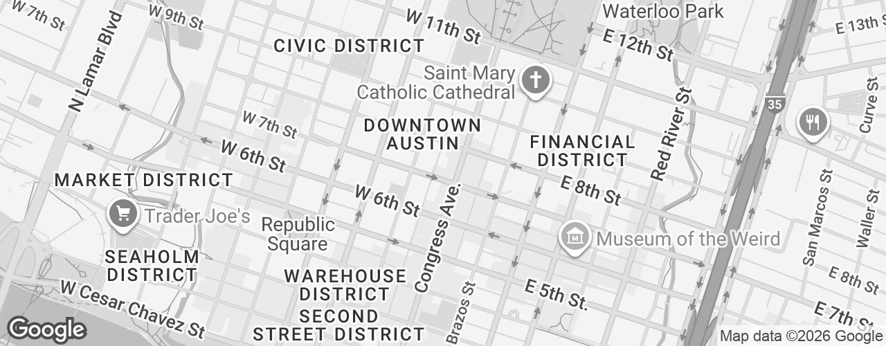 Map banner of Contemporary Austin - Jones Center