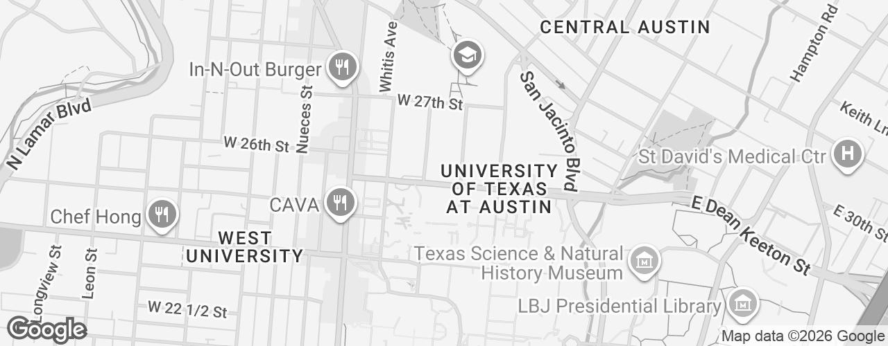 Map banner of UT Student Services Building