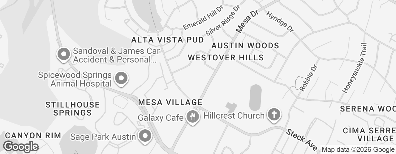 Map banner of Westover Hills Church of Christ