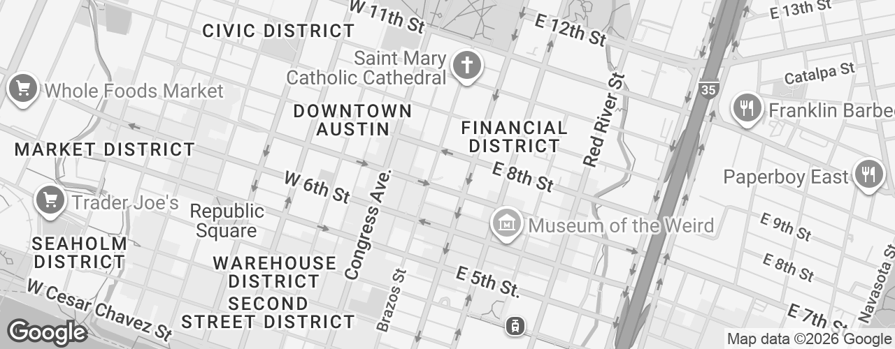 Map banner of 701 Brazos