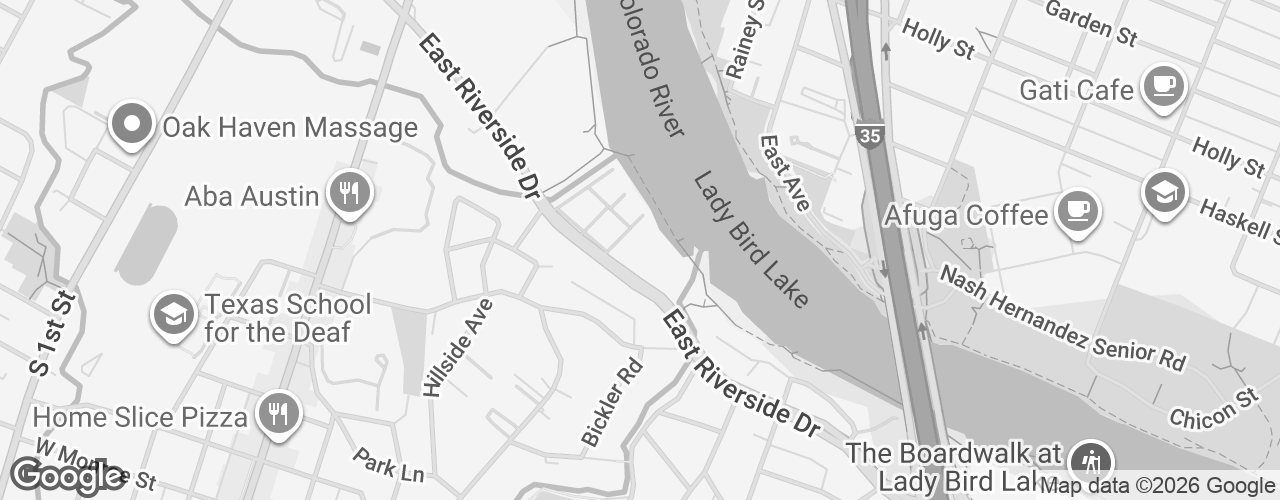 Map banner of 512 East Riverside Drive