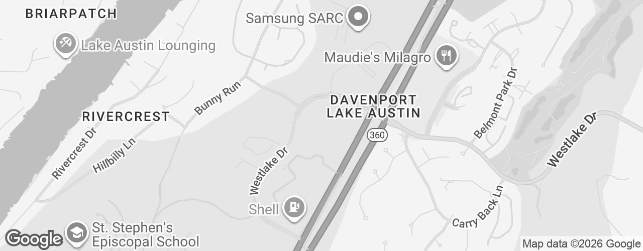 Map banner of 3600 B N Capital of Texas Hwy