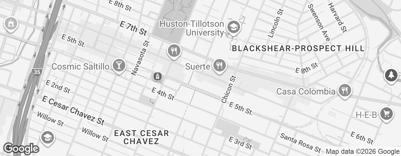 Map banner of Zilker Brewing Company and Taproom