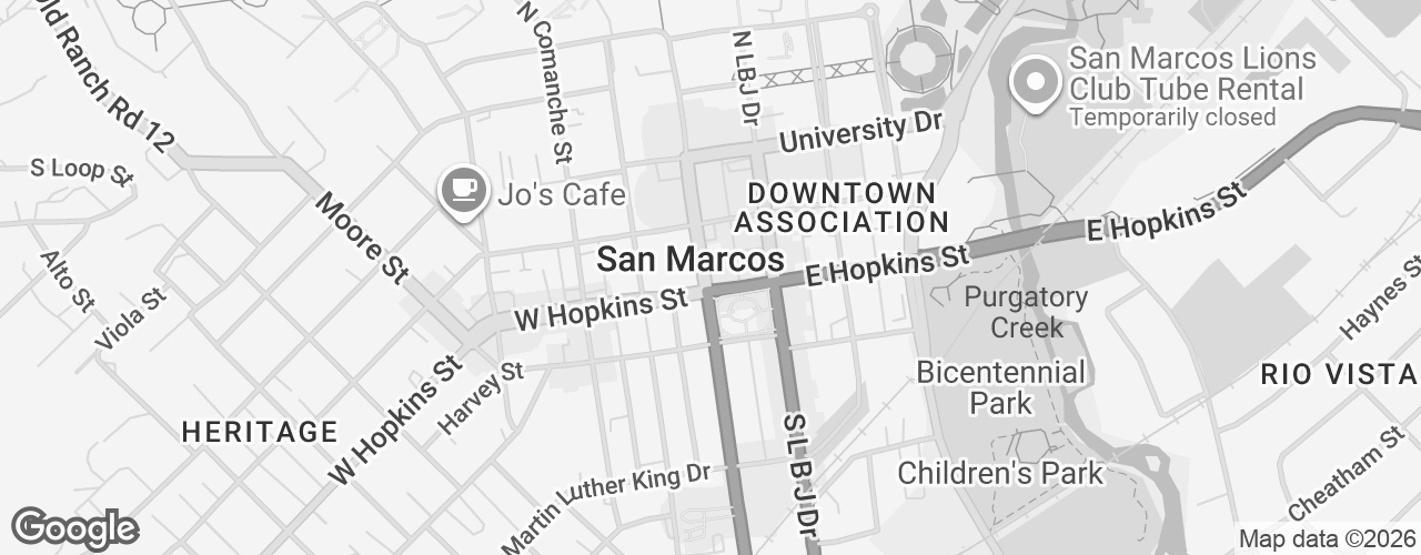 Map banner of San Marcos River Rock House