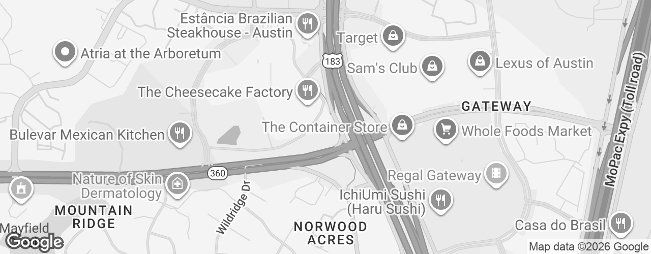 Map banner of Porsche Austin