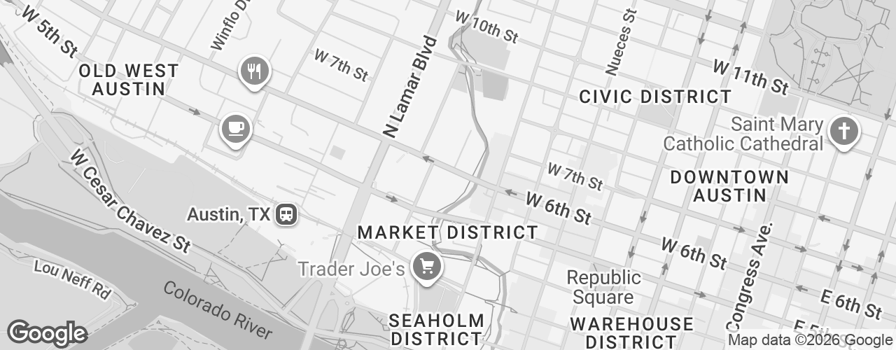 Map banner of 835 W 6th St