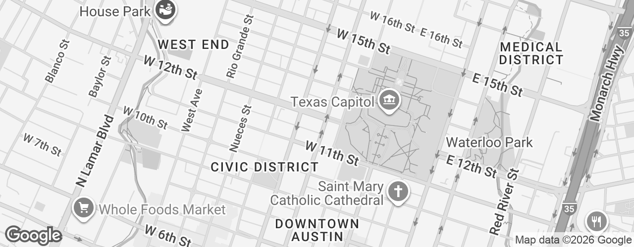 Map banner of 1108 Lavaca St