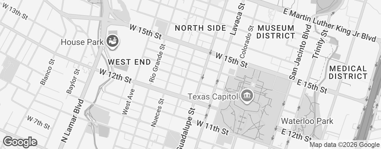 Map banner of 1303 San Antonio St Ste 500