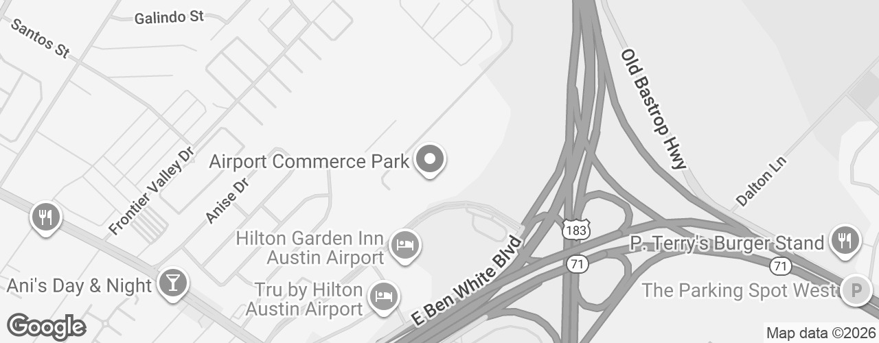 Map banner of Airport Commerce Park