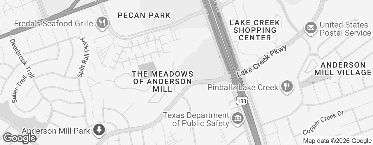 Map banner of 13776 N US Highway 183