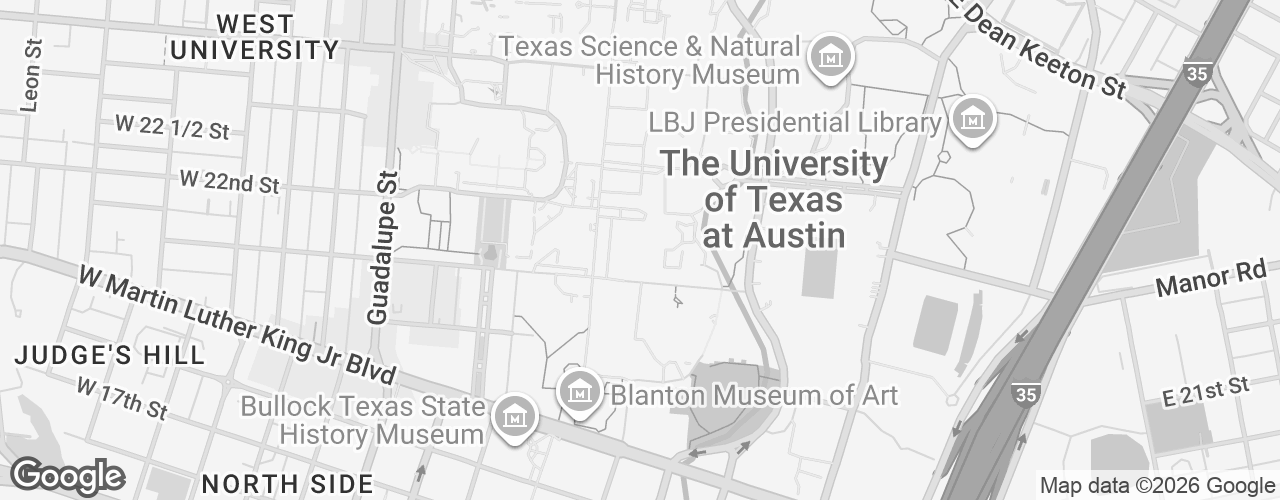 Map banner of UT McCombs School of Business