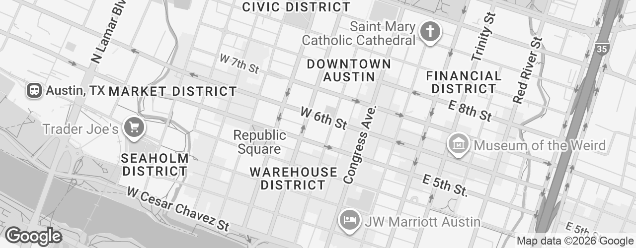 Map banner of 221 W 6th St