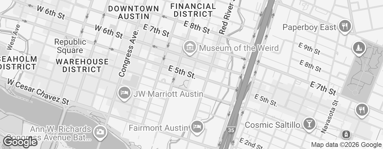 Map banner of 500 Neches St