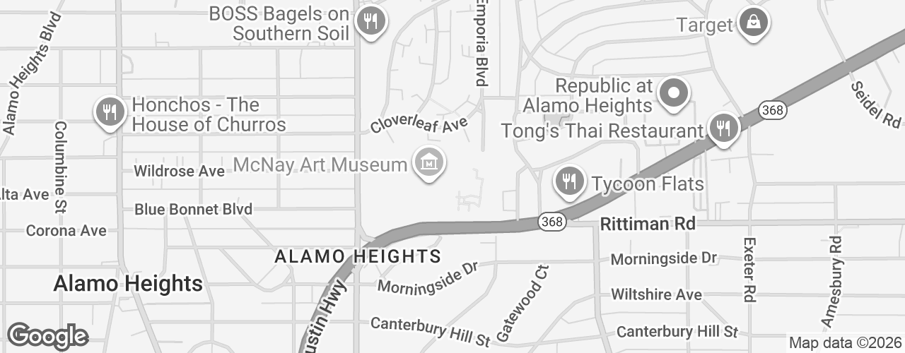 Map banner of McNay Museum