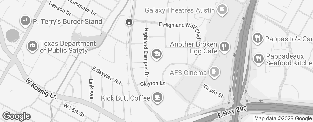 Map banner of Texas State University San Marcos