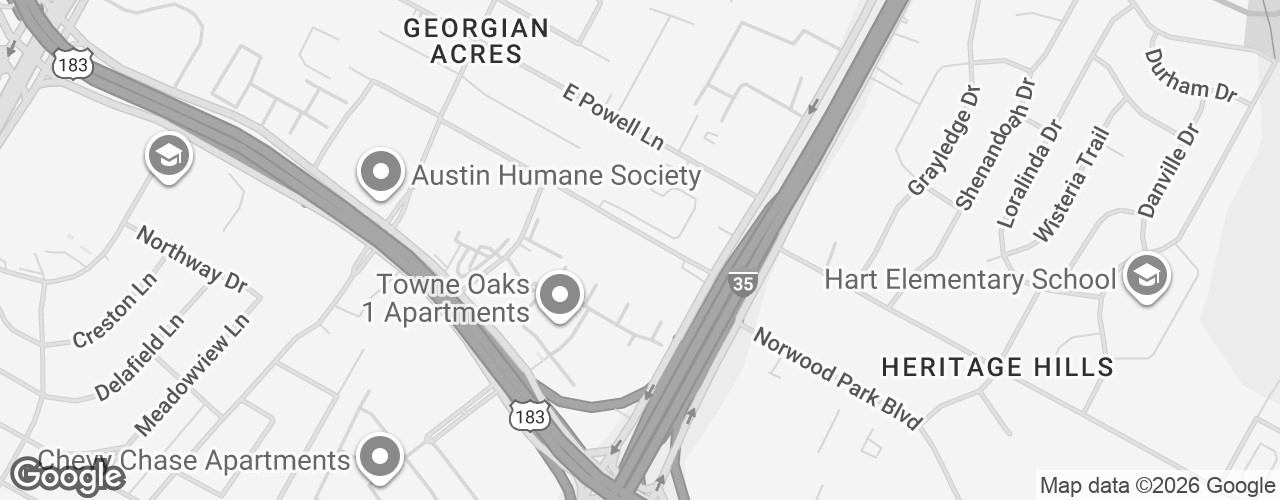 Map banner of Towne Oaks Hurtado Venue