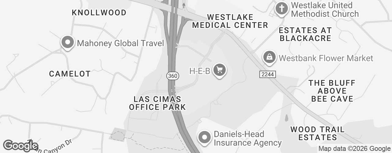 Map banner of Village at Westlake (shopping center with various restaurants and retail)