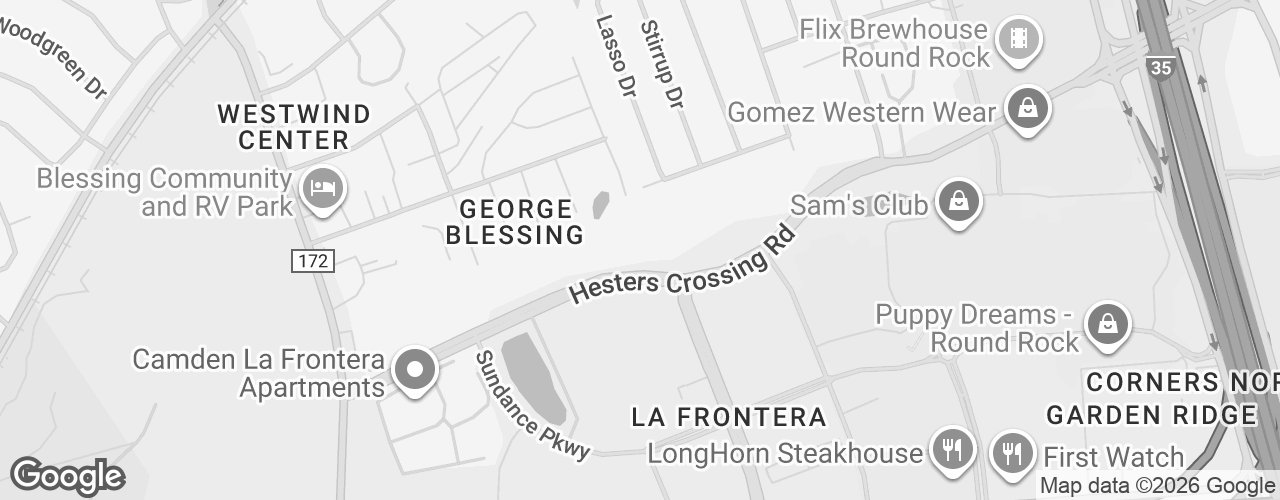 Map banner of 810 Hesters Crossing Road