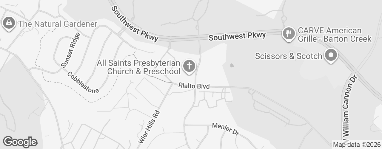 Map banner of All Saints Presbyterian Church