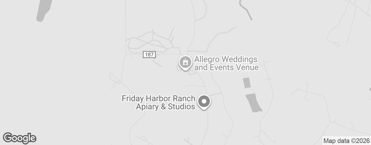 Map banner of Allegro Weddings and Events