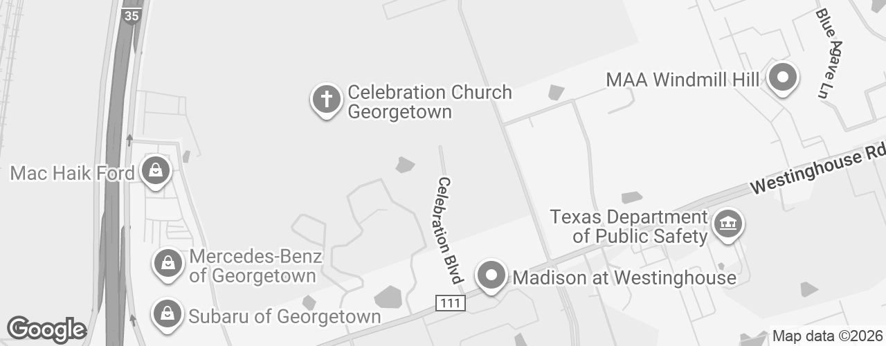Map banner of Celebration Church
