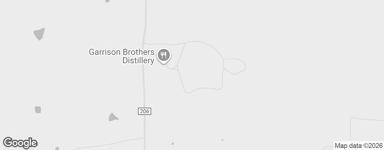 Map banner of Garrison Brothers Distillery