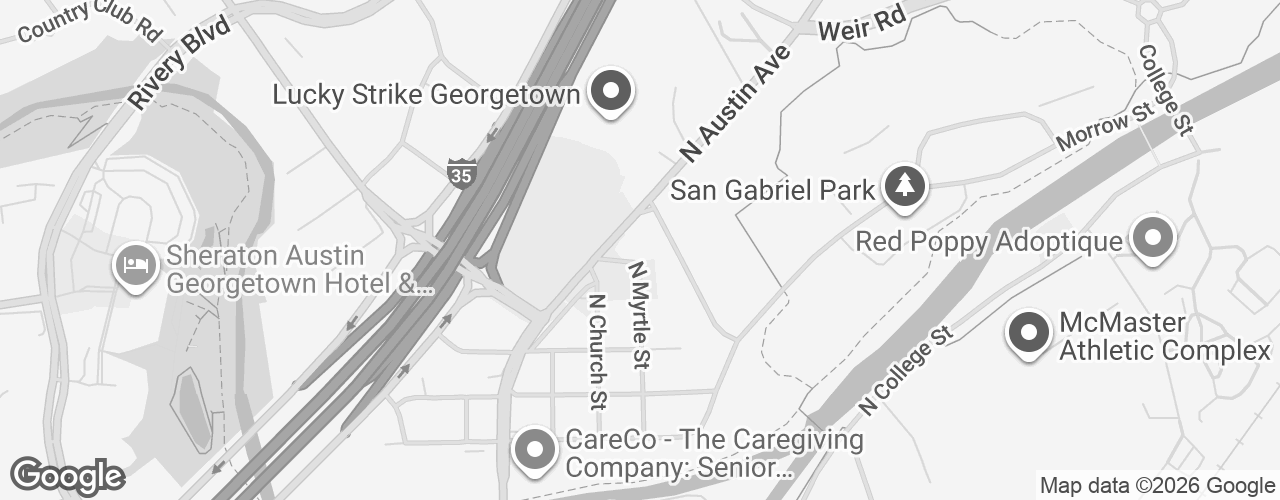 Map banner of Georgetown Chamber of Commerce