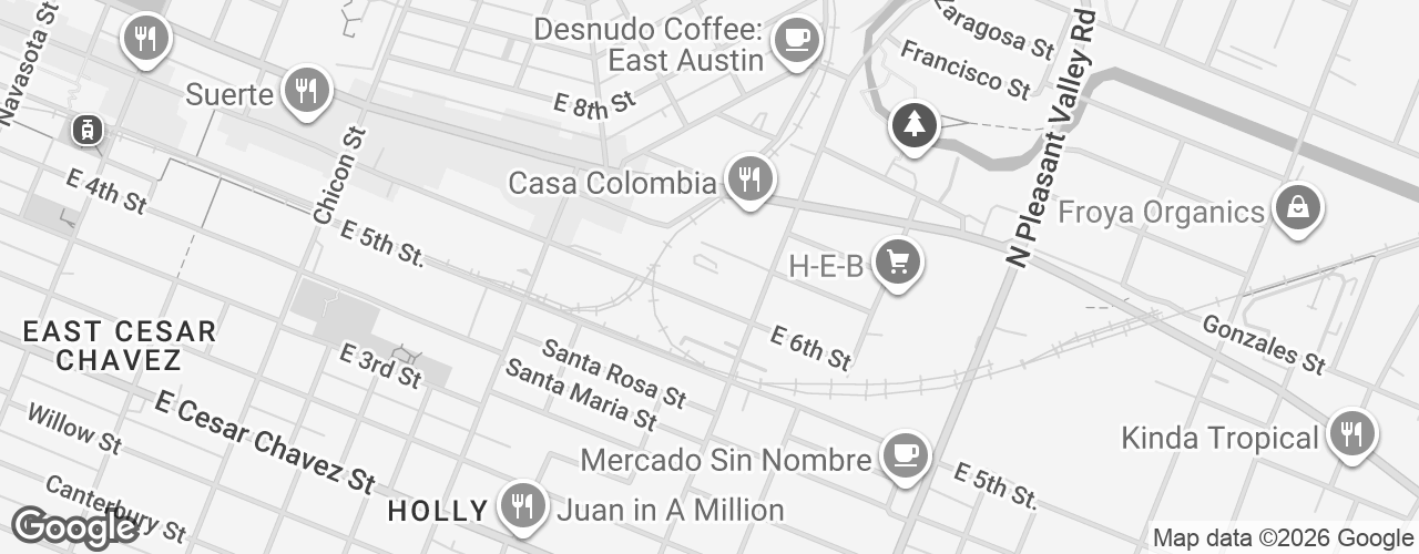 Map banner of H-E-B Tech Hub