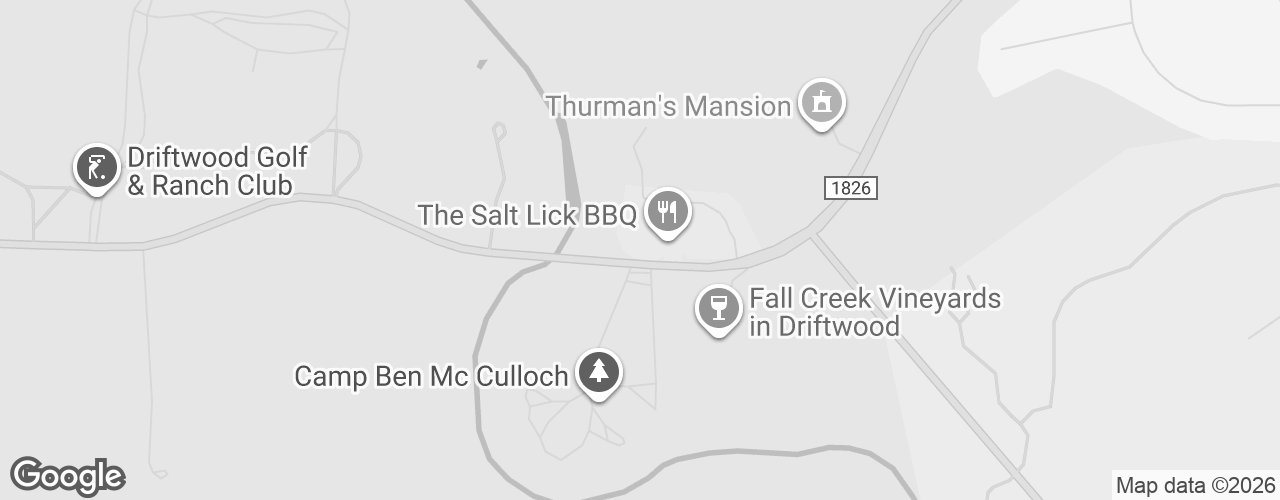 Map banner of Pecan Grove Event Space at Salt Lick BBQ
