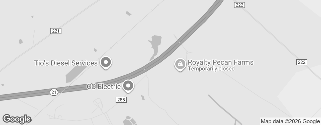 Map banner of Royalty Pecan Farm