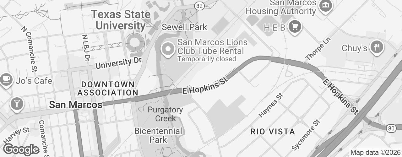 Map banner of San Marcos Activity Center