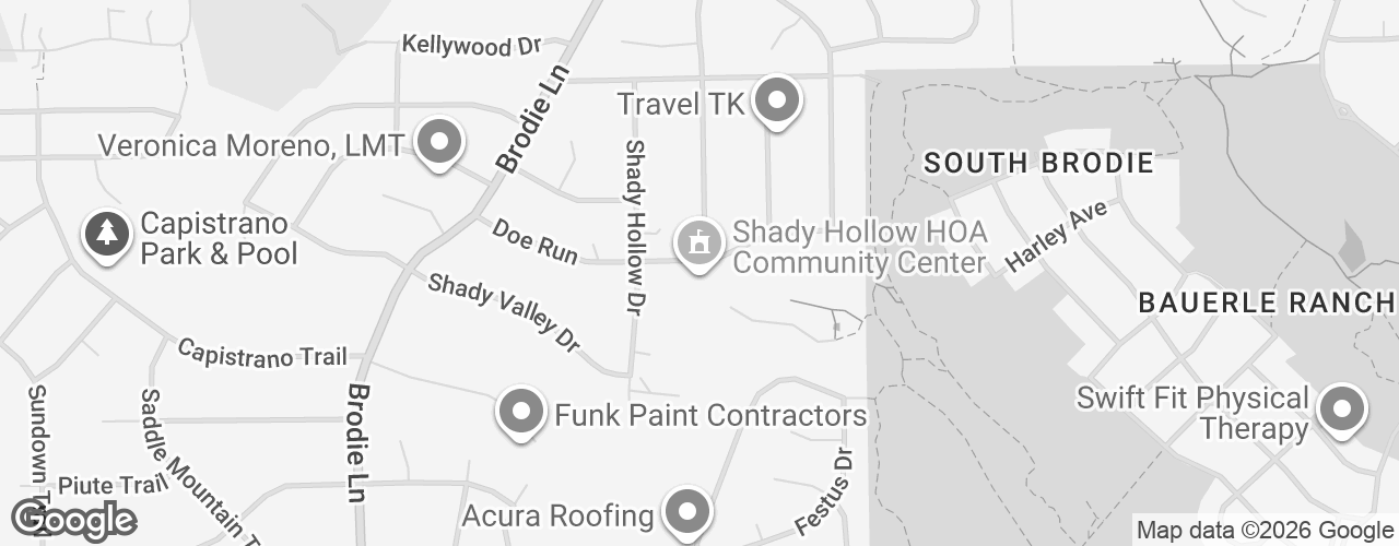 Map banner of Shady Hollow Community Center