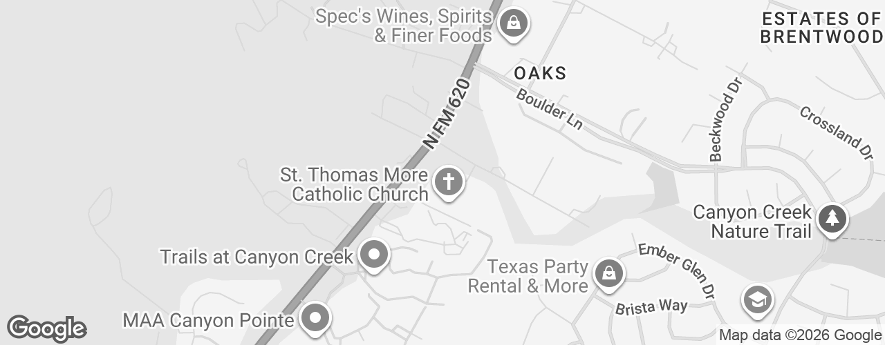 Map banner of St. Thomas More Catholic Church
