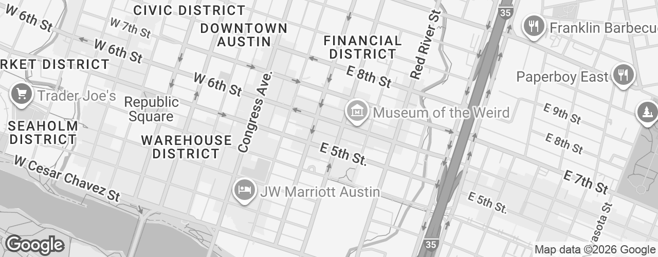 Map banner of 317 E 6th St