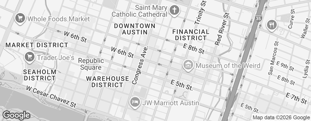 Map banner of LAZ Parking Lot