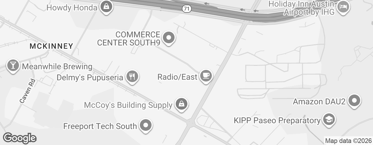 Map banner of Trade Center Dr Venue